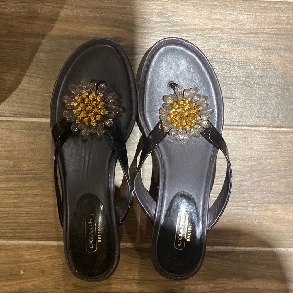 Coach flip flops